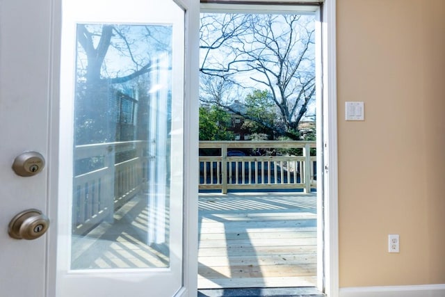 entryway with a healthy amount of sunlight