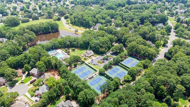 12160 Oak Hollow Way, Alpharetta, GA 30005 - aerial overview of property's location with a large body of water