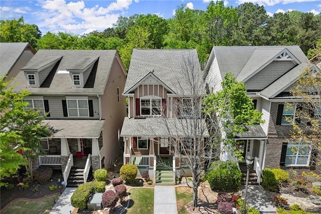 1744 Habershal Rd NW, Atlanta, GA 30318 - view of front of house featuring a porch and stairway