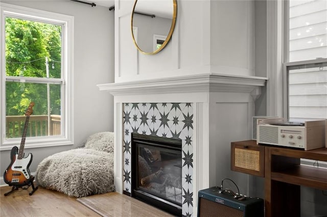 1744 Habershal Rd NW, Atlanta, GA 30318 - detailed view of a tiled fireplace