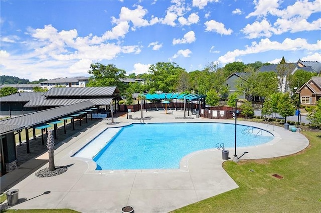 1744 Habershal Rd NW, Atlanta, GA 30318 - community pool featuring fence and a patio