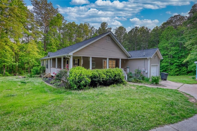 160 Riverbrooke Trl, Covington, GA 30016 - single story home featuring an attached garage, covered porch, a front lawn, and asphalt driveway