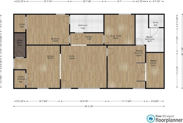 137 Cheyenne Trl, Martin, GA 30557 - view of floor plan / room layout