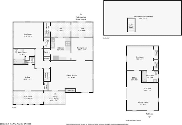 25 Standish Ave NW, Atlanta, GA 30309 - floor plan / room layout