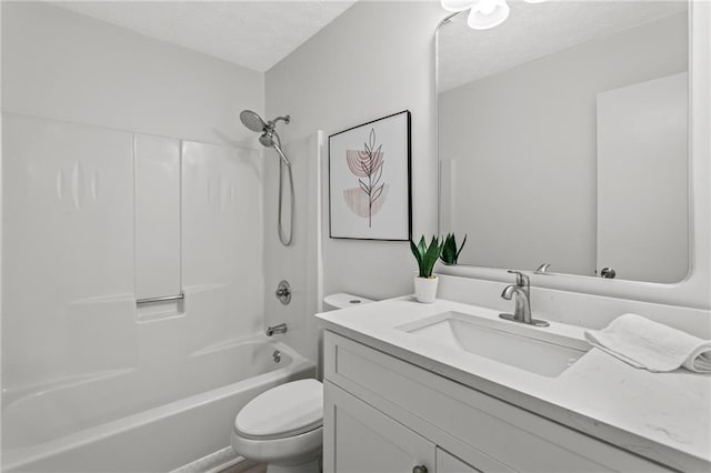 3833 Paddington Trl, Rex, GA 30273 - full bath with vanity,  shower combination, and a textured ceiling