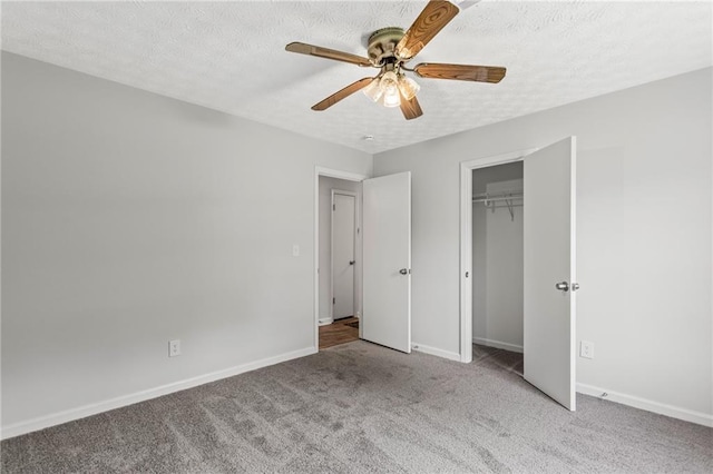 3833 Paddington Trl, Rex, GA 30273 - unfurnished bedroom with carpet floors, a textured ceiling, and a ceiling fan