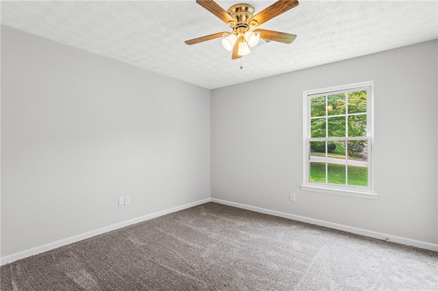 3833 Paddington Trl, Rex, GA 30273 - unfurnished room featuring carpet, a textured ceiling, and ceiling fan