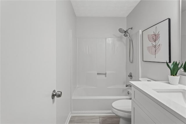 3833 Paddington Trl, Rex, GA 30273 - full bathroom featuring vanity, shower / tub combination, and a textured ceiling