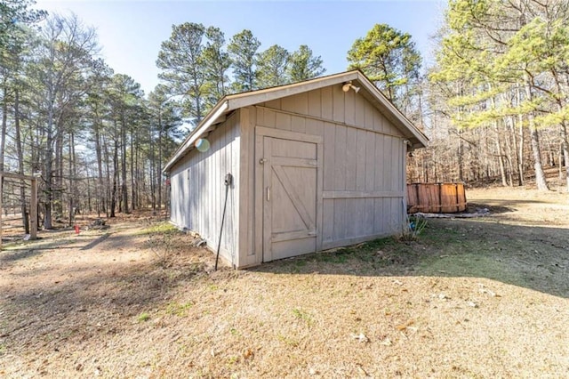 view of outdoor structure