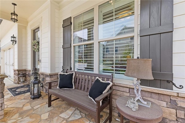 340 Marietta Walk Ln, Marietta, GA 30064 - view of patio / terrace featuring covered porch