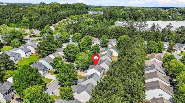 3454 Carriage Chase Rd, Atlanta, GA 30349 - aerial view of residential area featuring a heavily wooded area