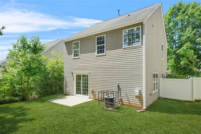 3454 Carriage Chase Rd, Atlanta, GA 30349 - rear view of property with a patio area and central AC unit