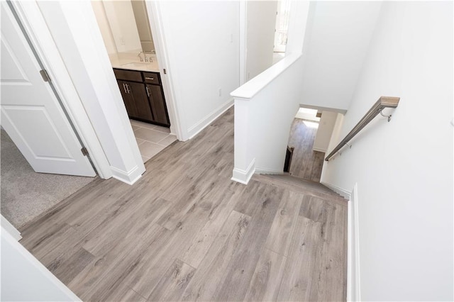 362 Olmstead Way Unit 23, Alpharetta, GA 30022 - stairway with wood finished floors and baseboards