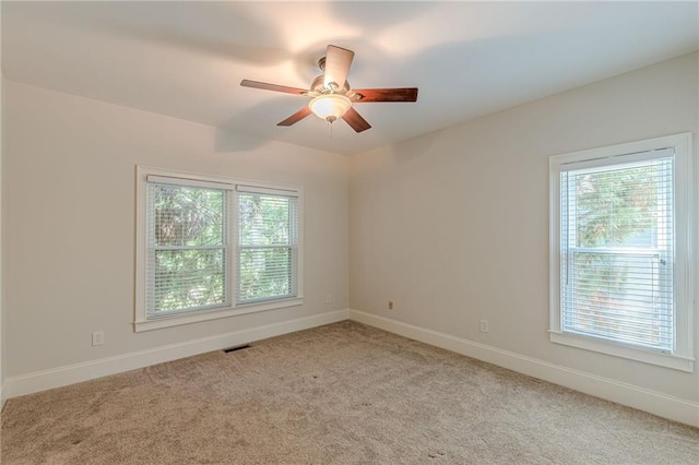 3404 Orchard St, Hapeville, GA 30354 - carpeted empty room featuring ceiling fan and baseboards