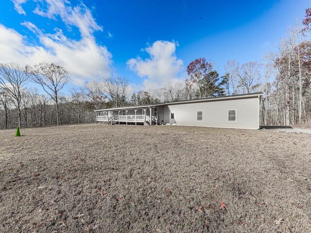 view of rear view of property