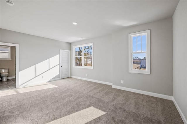 view of carpeted empty room