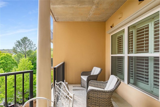 view of balcony