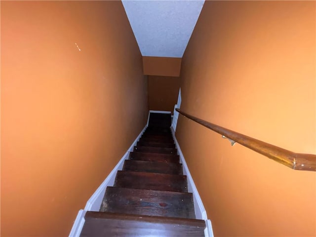 stairs with baseboards