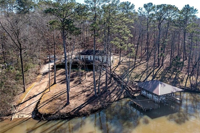 207A Quail Trl, Jackson, GA 30233 - dock with a water view and a wooded view