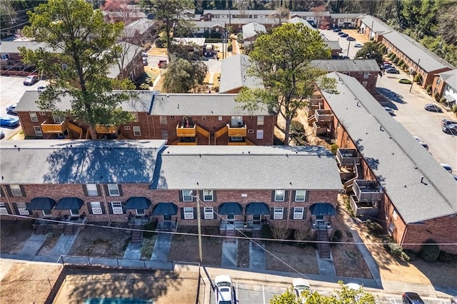 aerial view featuring a residential view