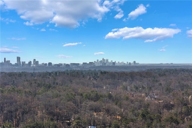 view of nature with a view of city