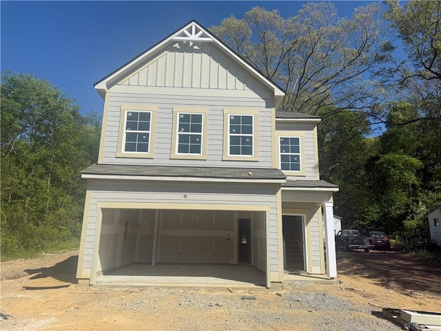 145 Green Row, Calhoun, GA 30701 - view of front of house featuring board and batten siding and an attached garage