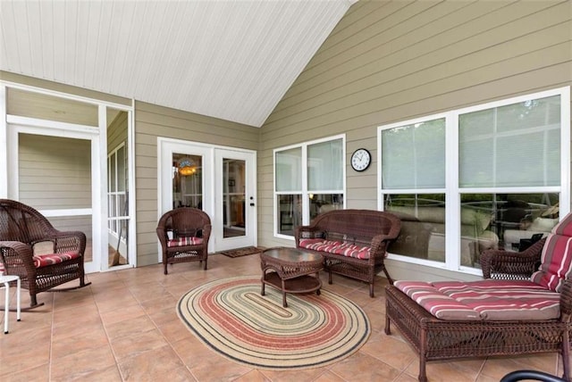 806 Skelton Rd, Hoschton, GA 30548 - sunroom featuring lofted ceiling