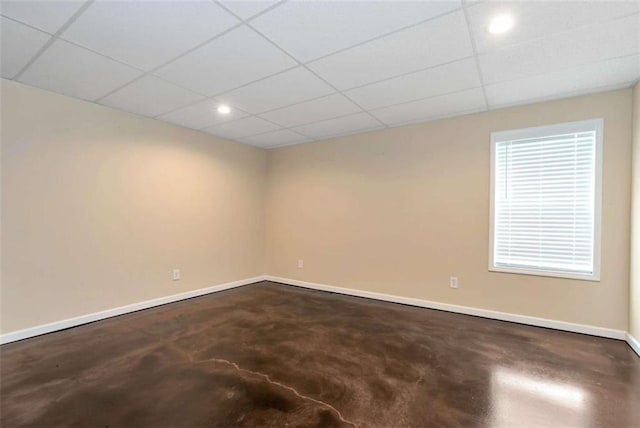 806 Skelton Rd, Hoschton, GA 30548 - unfurnished room featuring concrete flooring, a drop ceiling, and recessed lighting