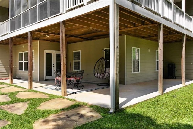 806 Skelton Rd, Hoschton, GA 30548 - view of patio with french doors