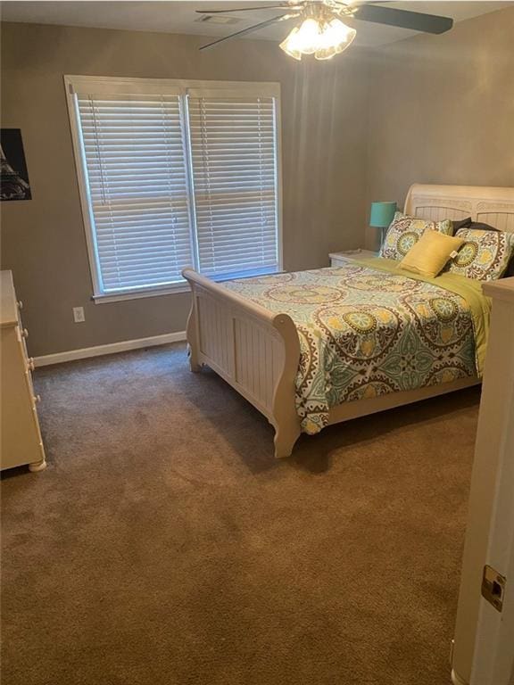 180 Hightower Lake Trl, Ball Ground, GA 30107 - bedroom with carpet flooring and a ceiling fan