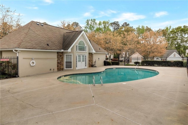 475 Brown Thrasher Ct, Alpharetta, GA 30009 - view of swimming pool with a patio area