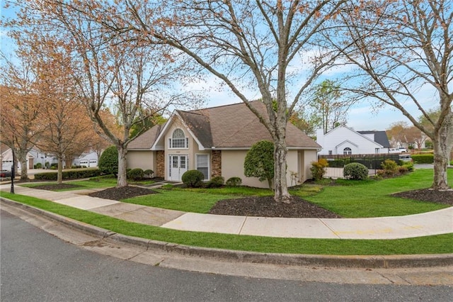 475 Brown Thrasher Ct, Alpharetta, GA 30009 - view of front of home with stucco siding