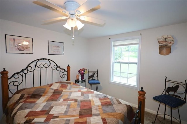 236 Hiram Sudie Rd, Dallas, GA 30157 - carpeted bedroom with ceiling fan and baseboards