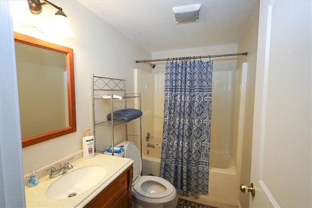 236 Hiram Sudie Rd, Dallas, GA 30157 - bathroom with shower / bath combo with shower curtain, toilet, and vanity