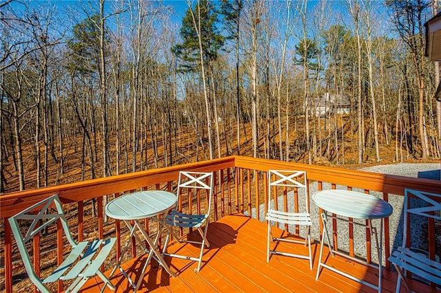 view of deck