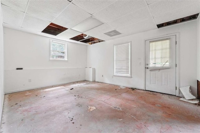 4467 Boatmans Cv, Stone Mountain, GA 30083 - basement with a drop ceiling