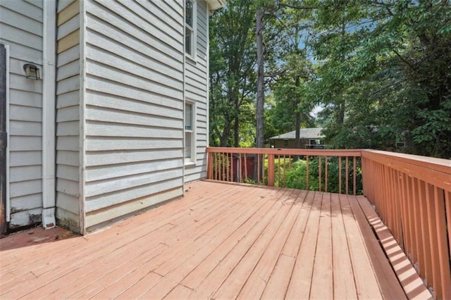 4467 Boatmans Cv, Stone Mountain, GA 30083 - deck featuring view of scattered trees