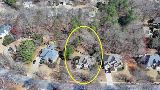 birds eye view of property featuring a residential view