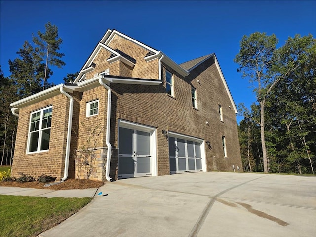 view of home's exterior featuring a garage