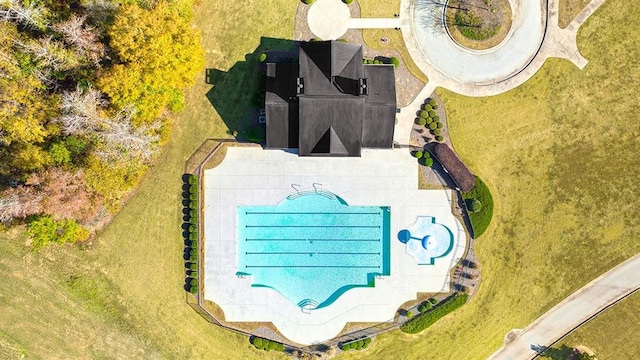 13567 Whitman Ln, Covington, GA 30014 - bird's eye view of a pool area