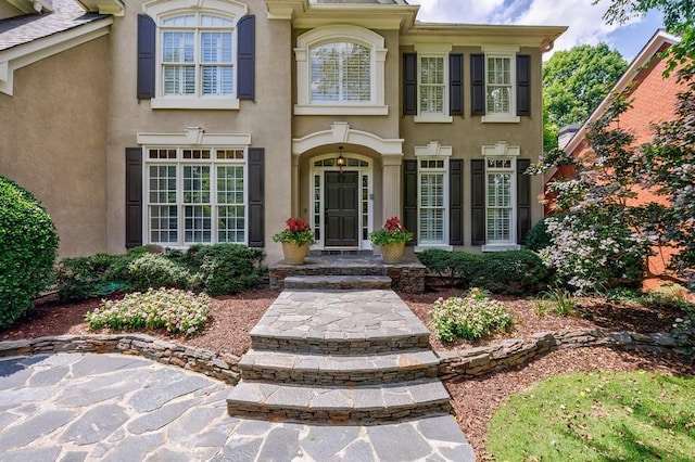 4310 Granby Way, Marietta, GA 30062 - doorway to property featuring stucco siding