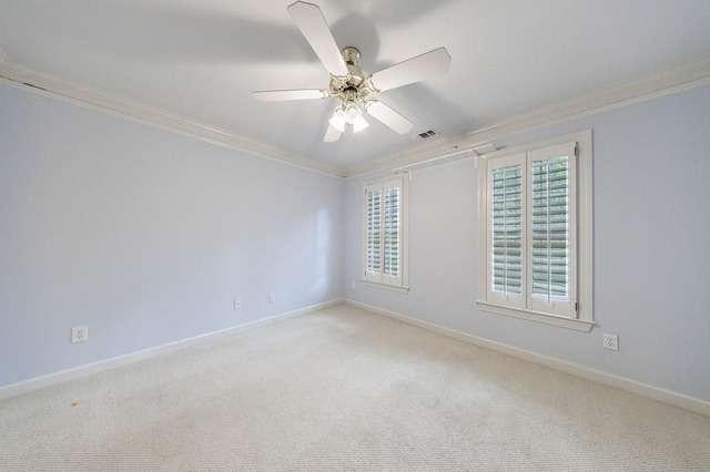 4310 Granby Way, Marietta, GA 30062 - empty room with ornamental molding, carpet floors, and ceiling fan