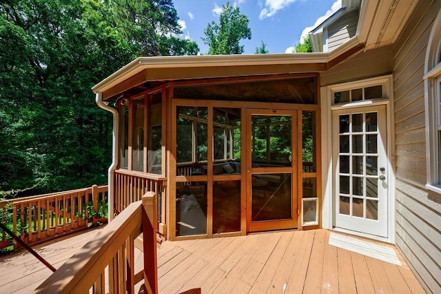 4310 Granby Way, Marietta, GA 30062 - wooden terrace featuring a sunroom