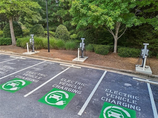 view of uncovered parking lot