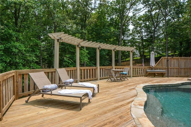 2637 Morningside Trl NW, Kennesaw, GA 30144 - deck with a pergola and view of scattered trees
