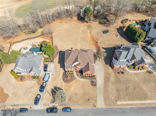 bird's eye view featuring a residential view