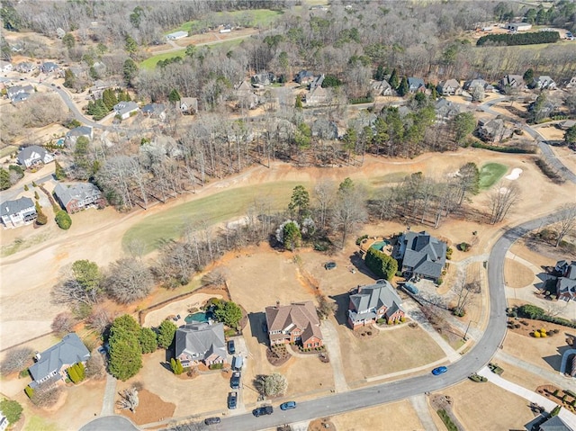 bird's eye view with a residential view