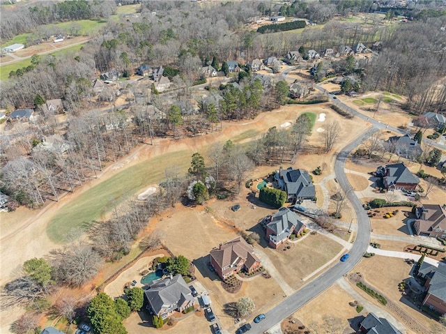 bird's eye view featuring a residential view