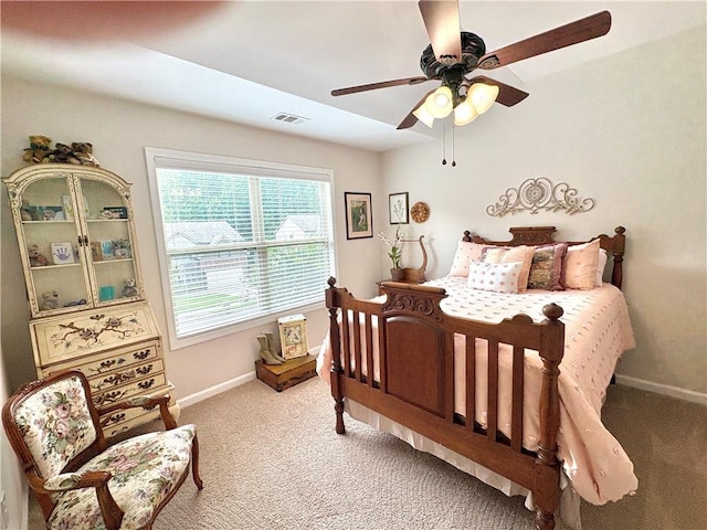 4745 Belcrest Way, Cumming, GA 30040 - bedroom with carpet and a ceiling fan