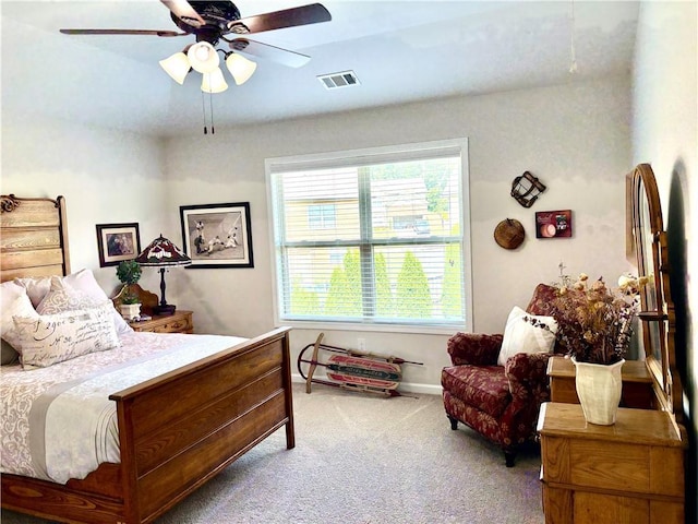 4745 Belcrest Way, Cumming, GA 30040 - carpeted bedroom featuring ceiling fan